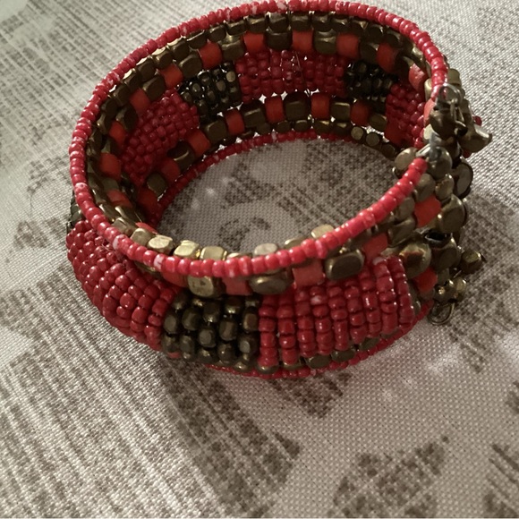 Bangle bracelet , beaded - Picture 3 of 3